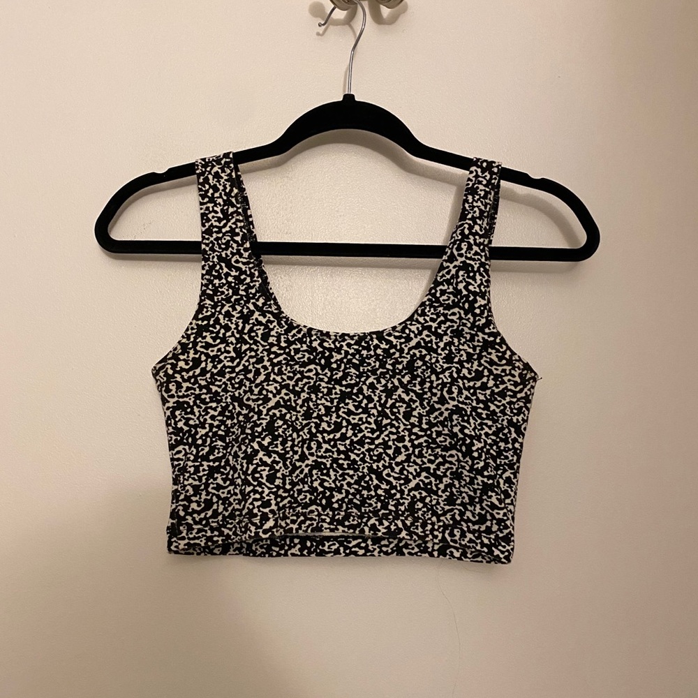 American Apparel black and white crop top